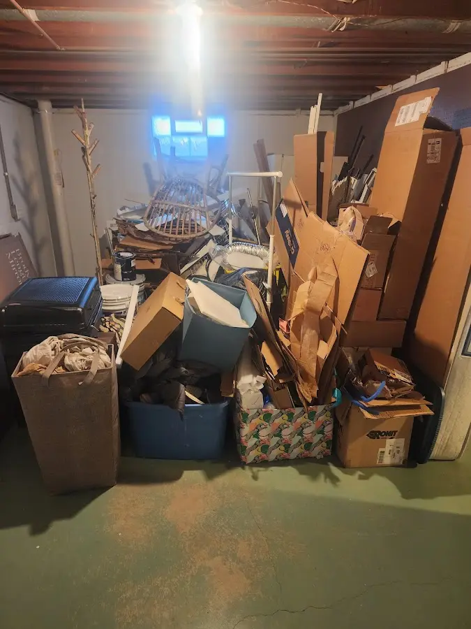 Roll-off dumpster container at job site for Construction Dumpster Rental in Hannibal